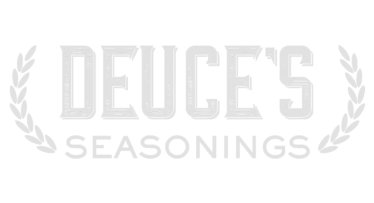 Image of Black Owned Seasonings Deuces Seasonings Logo in White 